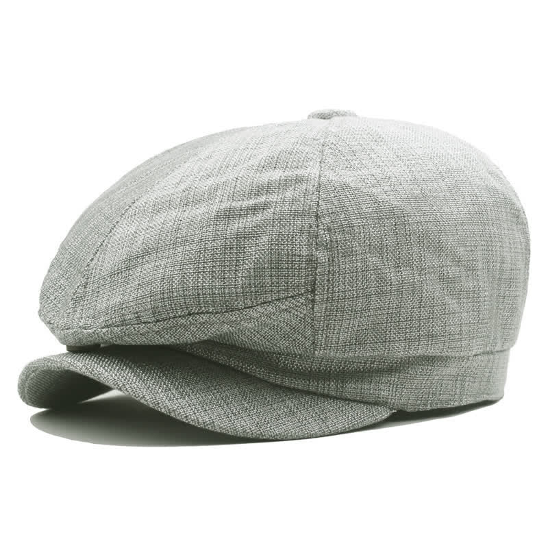 Newsboy Youth Painter Sombrero de boina octogonal de color sólido - Gris - Largo (23 1/4"-23 5/8") - image 1