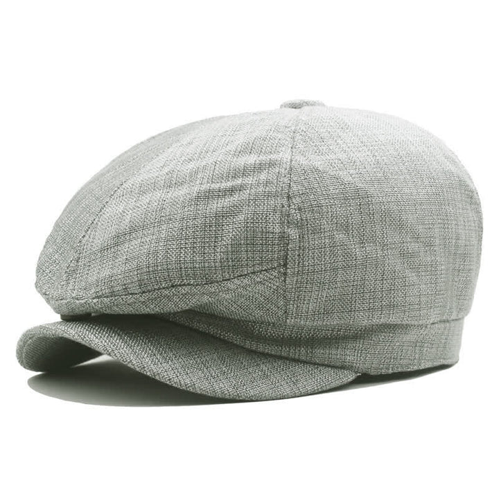 Newsboy Youth Painter Sombrero de boina octogonal de color sólido - Gris - Largo (23 1/4"-23 5/8") - image 1