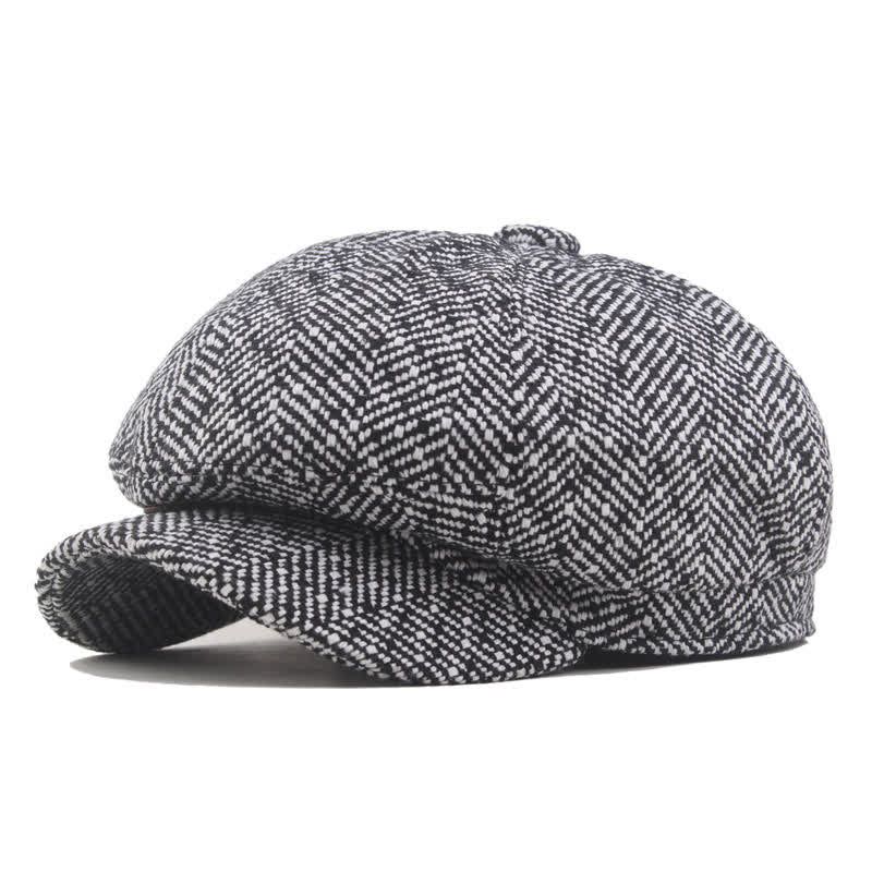 Boina octogonal de algodón con elegante estampado de sarga - Gris - Largo (23 1/4"-23 5/8") - image 0