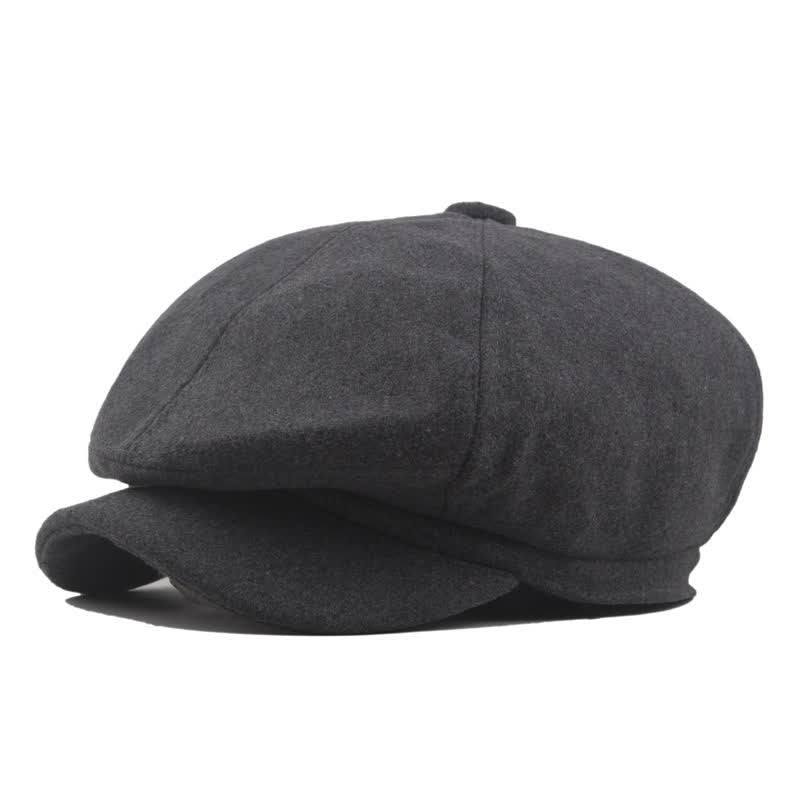 Boina octogonal clásica de taxista y conducción atemporal - Gris oscuro - Largo (23 1/4"-23 5/8") - image 0