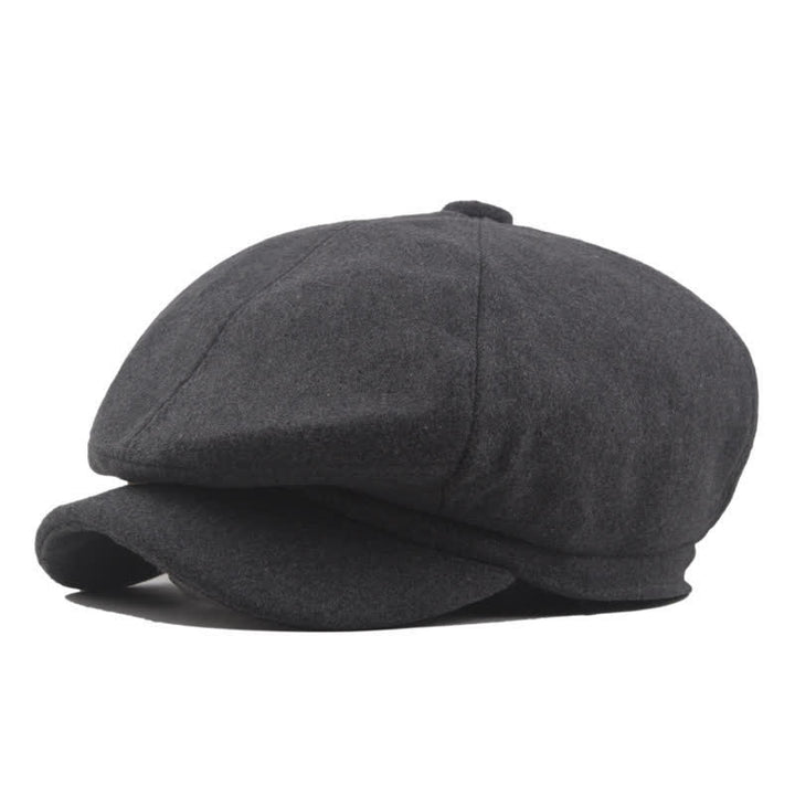 Boina octogonal clásica de taxista y conducción atemporal - Gris oscuro - Largo (23 1/4"-23 5/8") - image 0