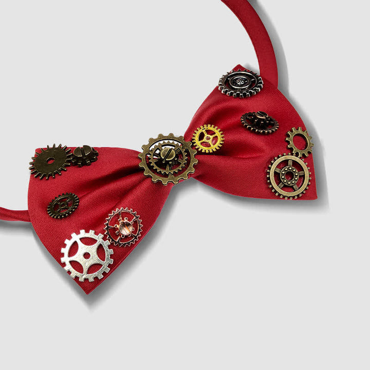 Pajarita con adornos de estilo steampunk de estética industrial - image 8