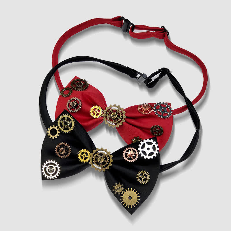 Pajarita con adornos de estilo steampunk de estética industrial - image 5