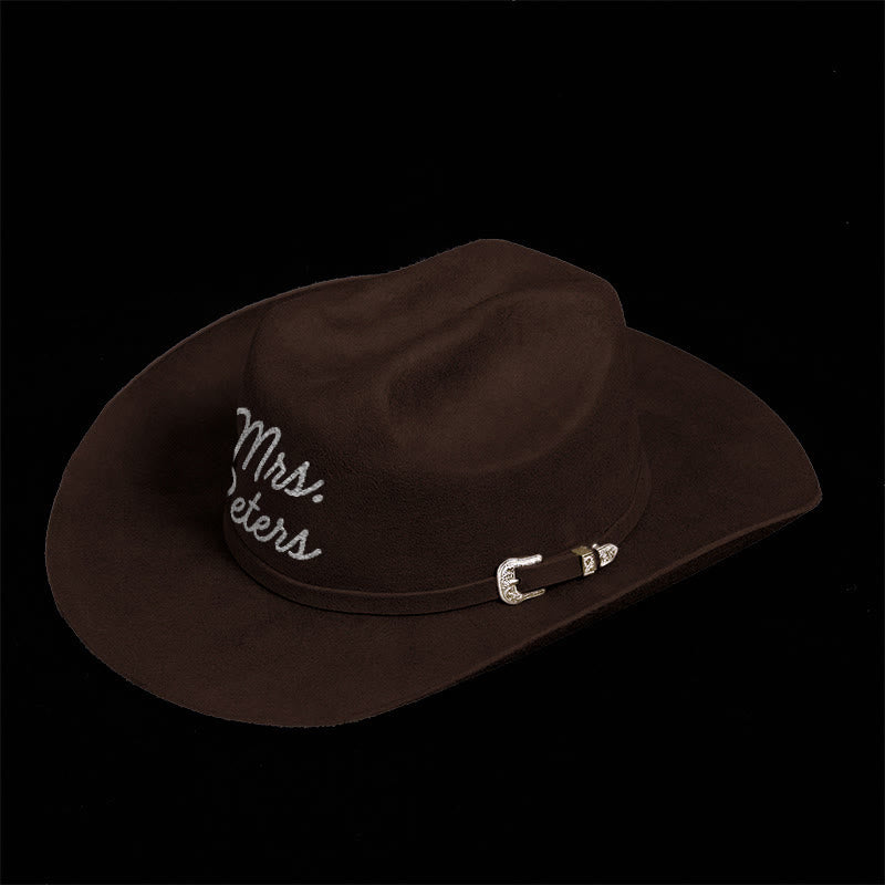 Sombrero de vaquero de color sólido personalizable - image 1