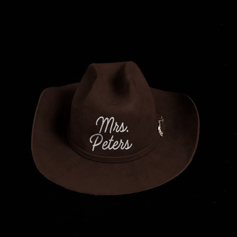 Sombrero de vaquero de color sólido personalizable - image 0