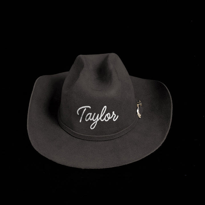 Sombrero de vaquero de color sólido personalizable - image 10
