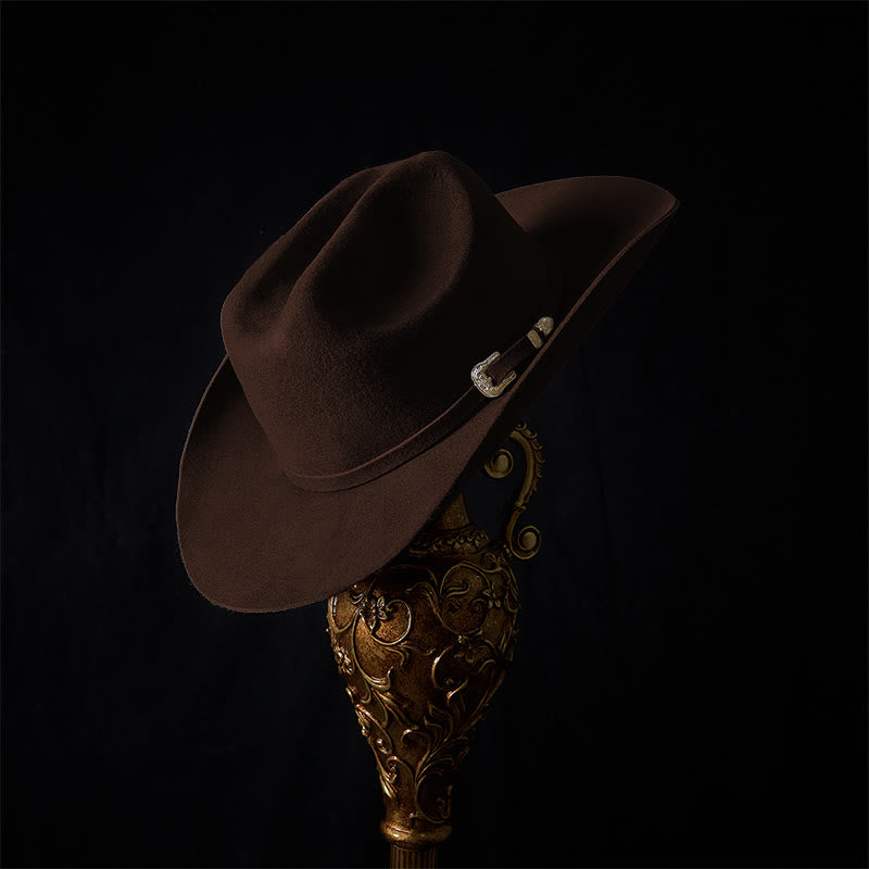 Sombrero de vaquero de color sólido personalizable - image 4