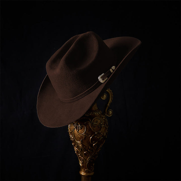 Sombrero de vaquero de color sólido personalizable - image 4