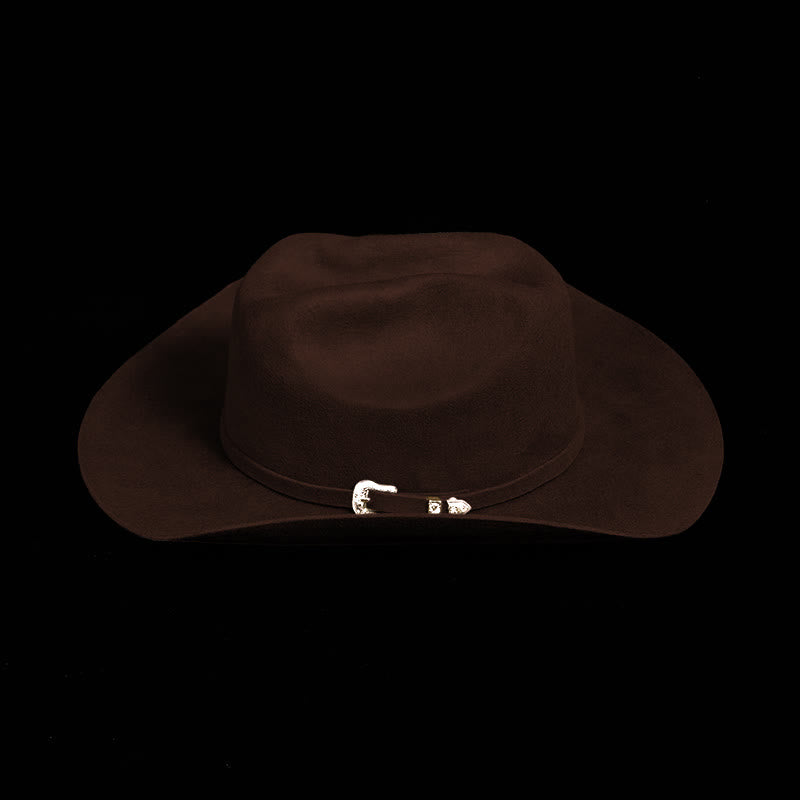 Sombrero de vaquero de color sólido personalizable - image 6