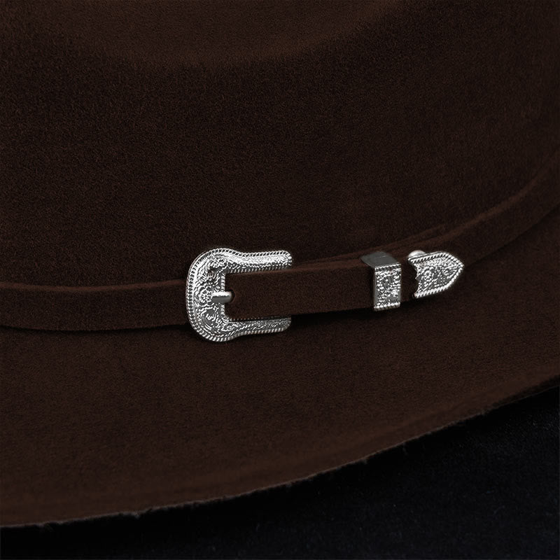 Sombrero de vaquero de color sólido personalizable - image 7
