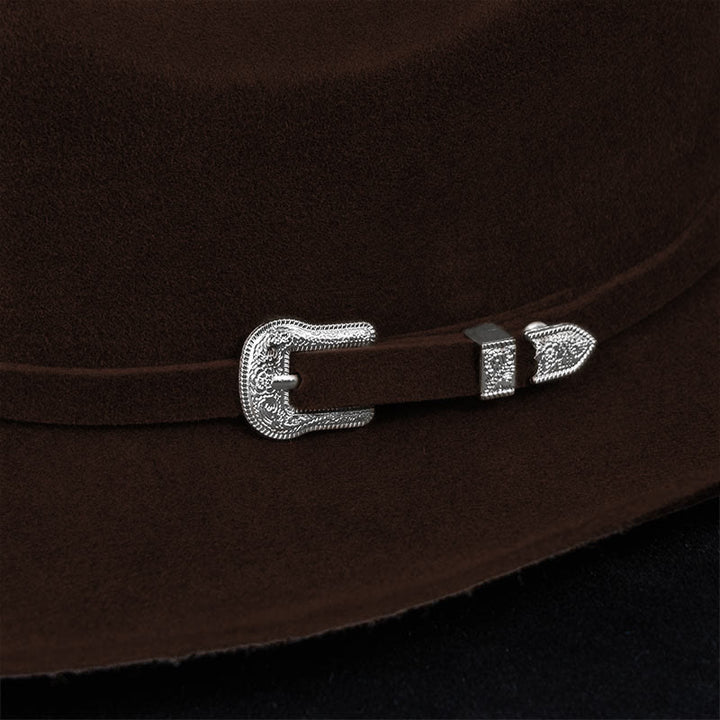Sombrero de vaquero de color sólido personalizable - image 7