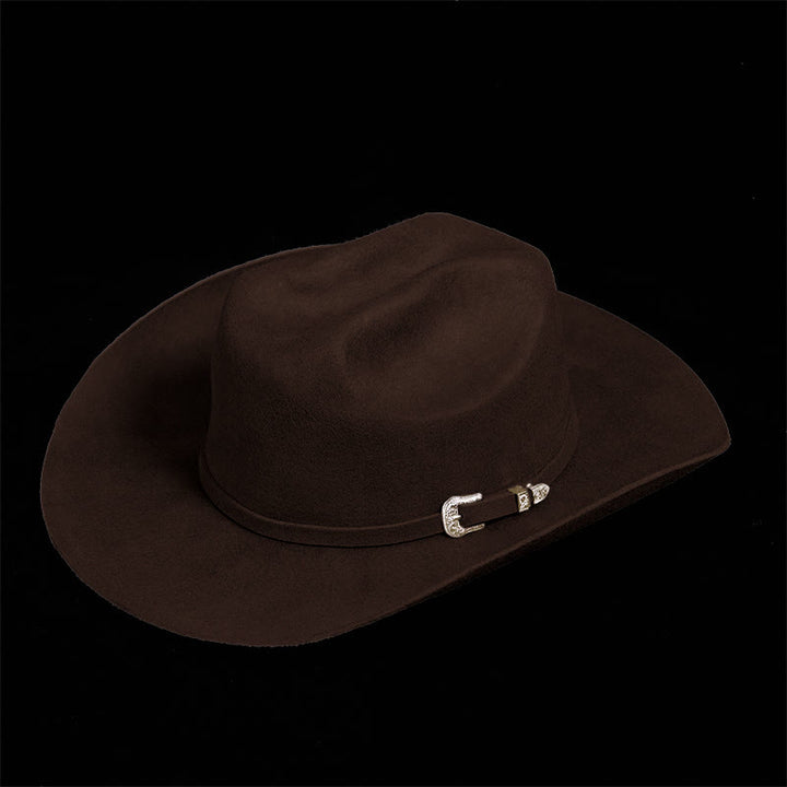 Sombrero de vaquero de color sólido personalizable - image 3