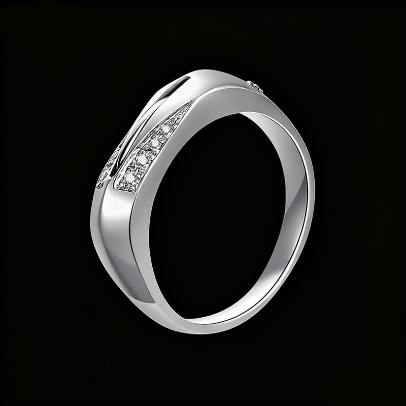 Cuchillo de autodefensa oculto de moda con anillo de diamantes - Plata - #8 - image 2