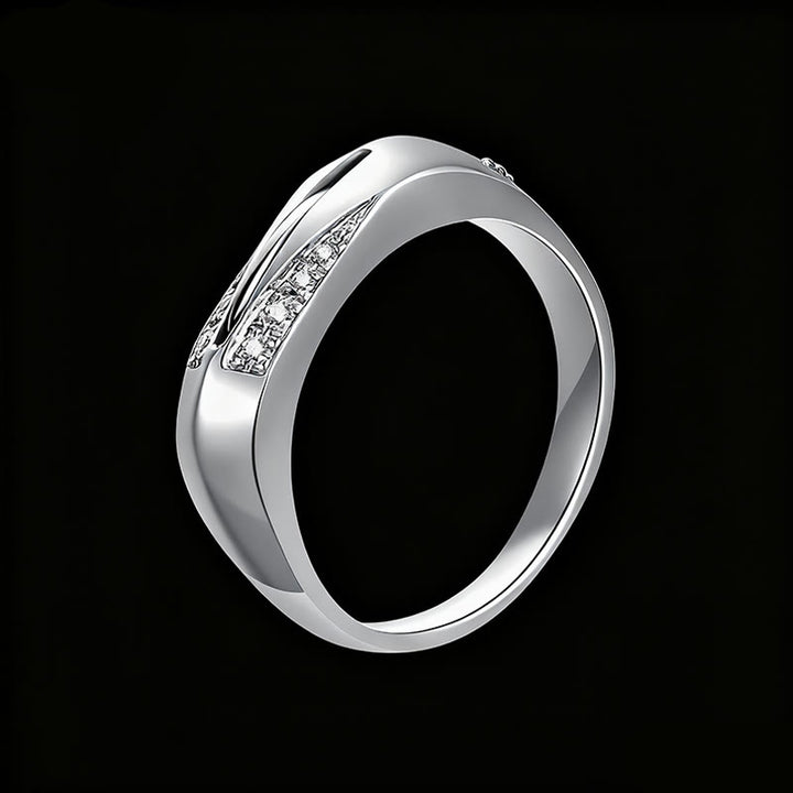 Cuchillo de autodefensa oculto de moda con anillo de diamantes - Plata - #8 - image 2