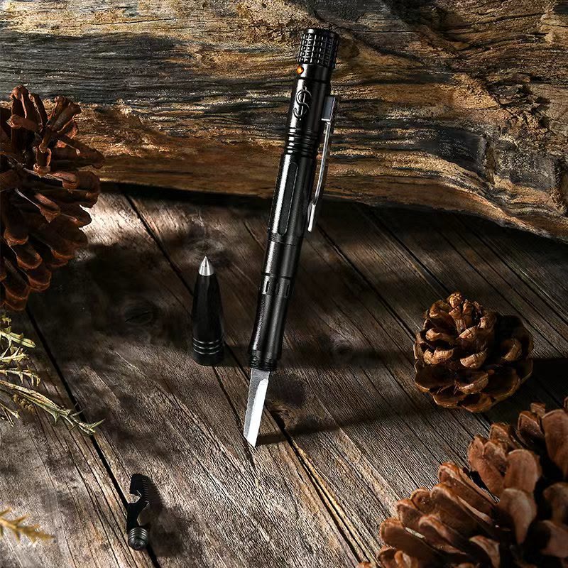 Bolígrafo táctico multifuncional para escritura, autodefensa y supervivencia. - image 1