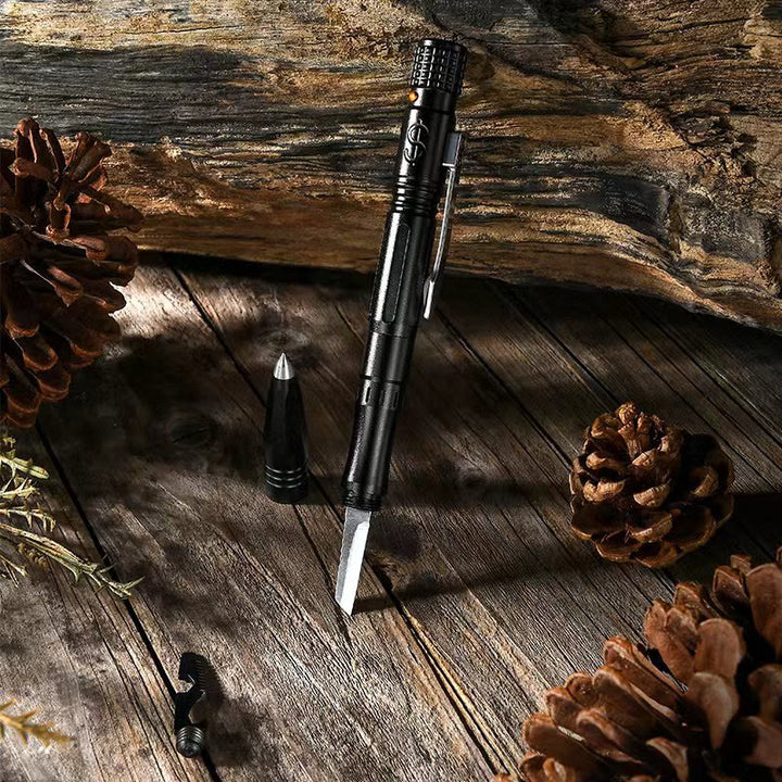 Bolígrafo táctico multifuncional para escritura, autodefensa y supervivencia. - image 1