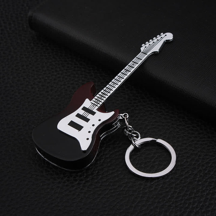 Llavero inflable con forma de guitarra y encendedor de butano - Negro - image 4