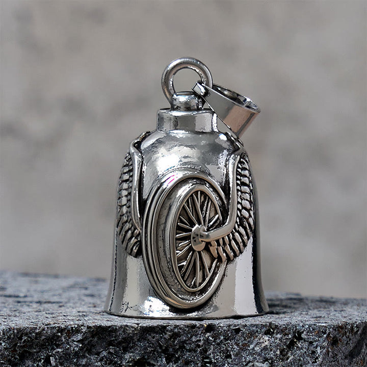 Llavero con campana de ala de neumático de motocicleta vintage - Colgante - image 1