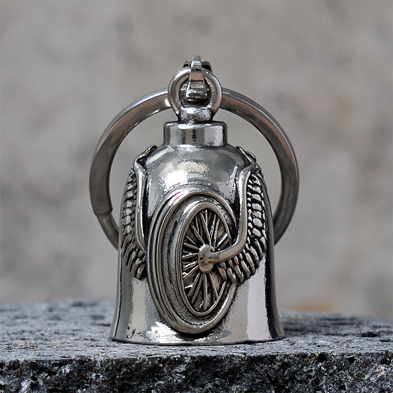 Llavero con campana de ala de neumático de motocicleta vintage - Llavero - image 0