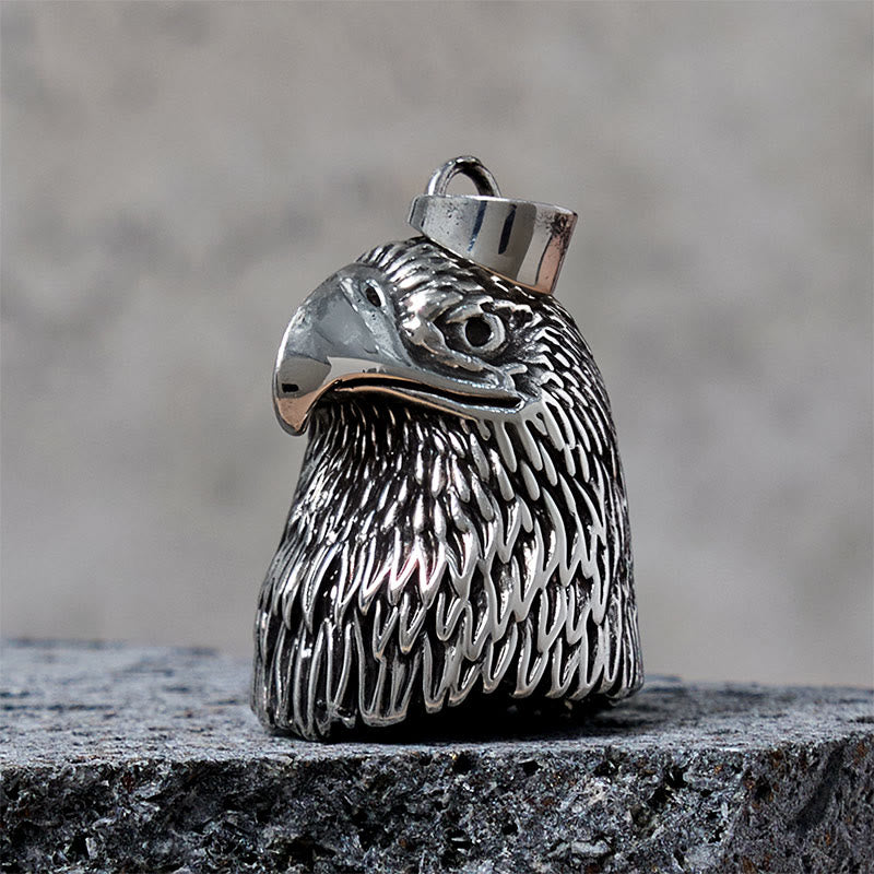 Llavero vintage con campana de montar estilo águila calva - image 2