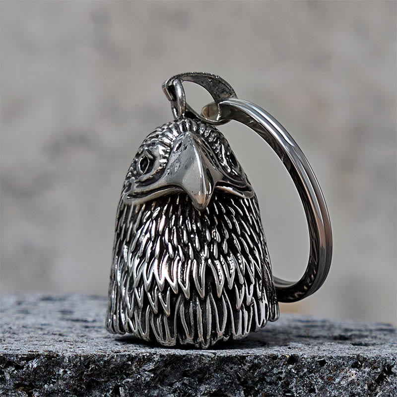 Llavero vintage con campana de montar estilo águila calva - Llavero - image 0