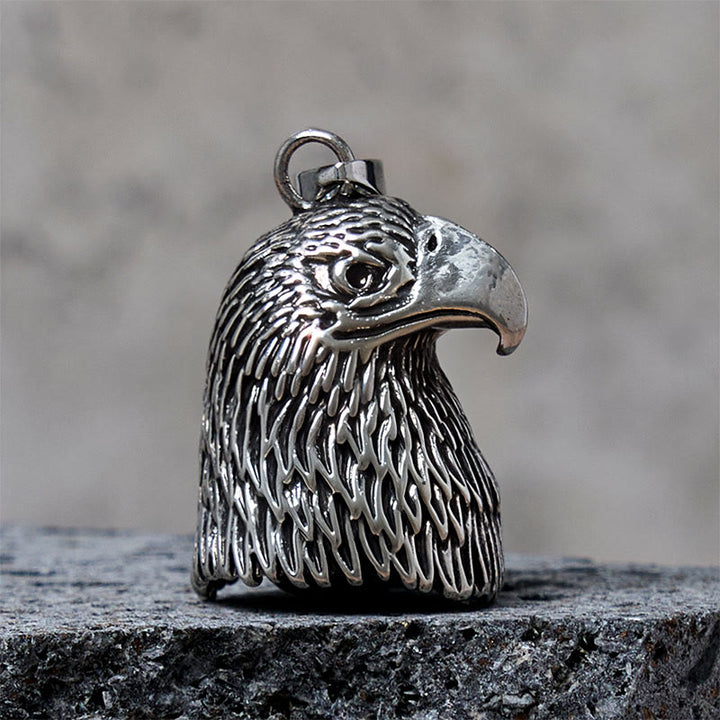 Llavero vintage con campana de montar estilo águila calva - image 3