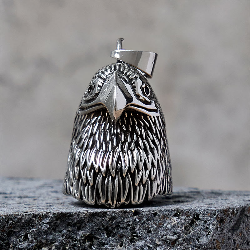 Llavero vintage con campana de montar estilo águila calva - Colgante - image 1