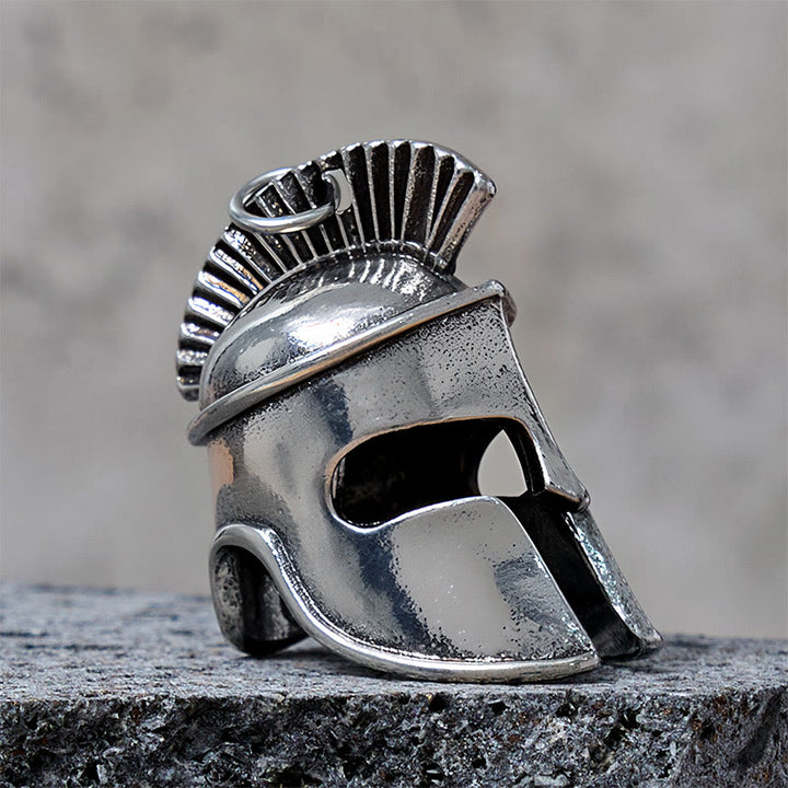 Llavero con colgante de casco espartano valiente - image 2