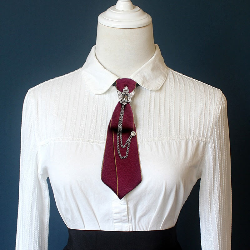 Corbata unisex preatada con águila bicéfala y banda ajustable - image 2