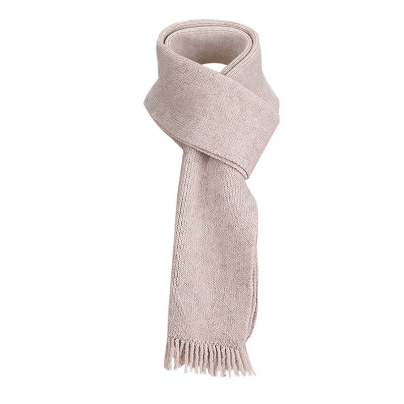 Conjunto de 3 gorros, bufandas y guantes de punto de color liso - image 5