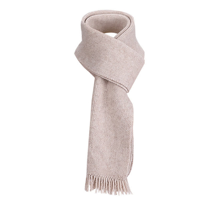 Conjunto de 3 gorros, bufandas y guantes de punto de color liso - image 5