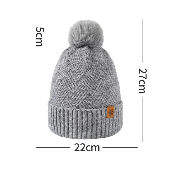 Conjunto de 3 guantes y polainas para el cuello con patrón de tejido - image 5