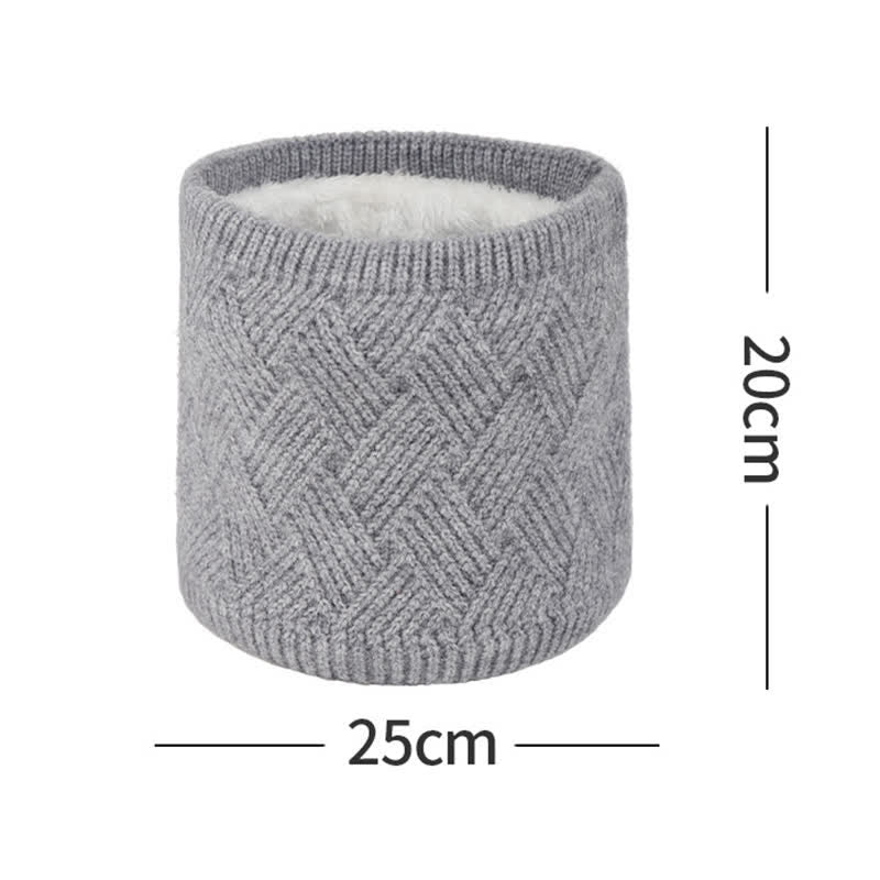 Conjunto de 3 guantes y polainas para el cuello con patrón de tejido - image 6