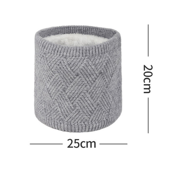 Conjunto de 3 guantes y polainas para el cuello con patrón de tejido - image 6