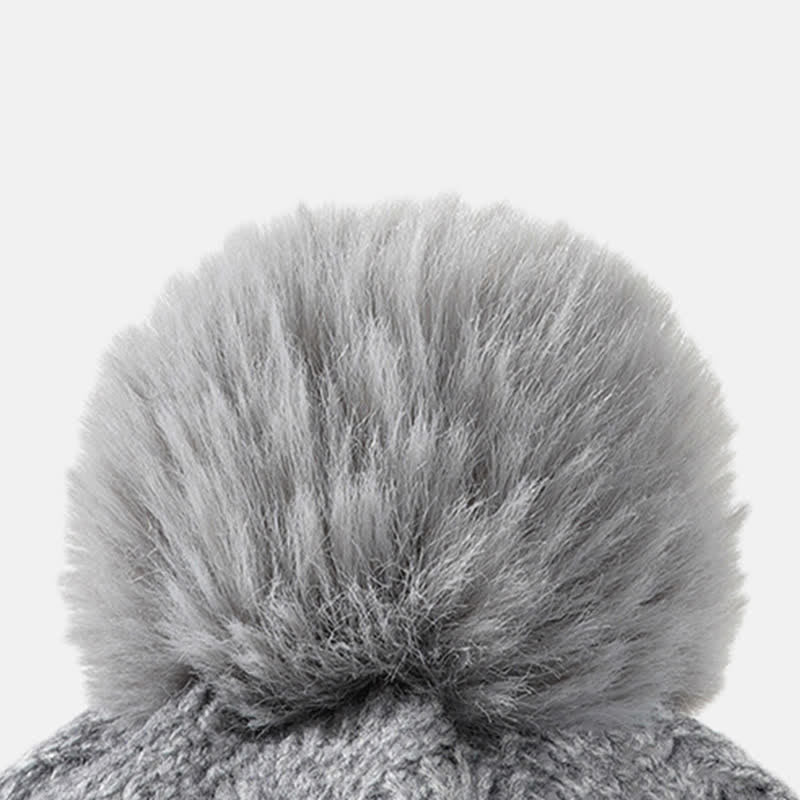 Conjunto de 3 guantes y polainas para el cuello con patrón de tejido - image 4