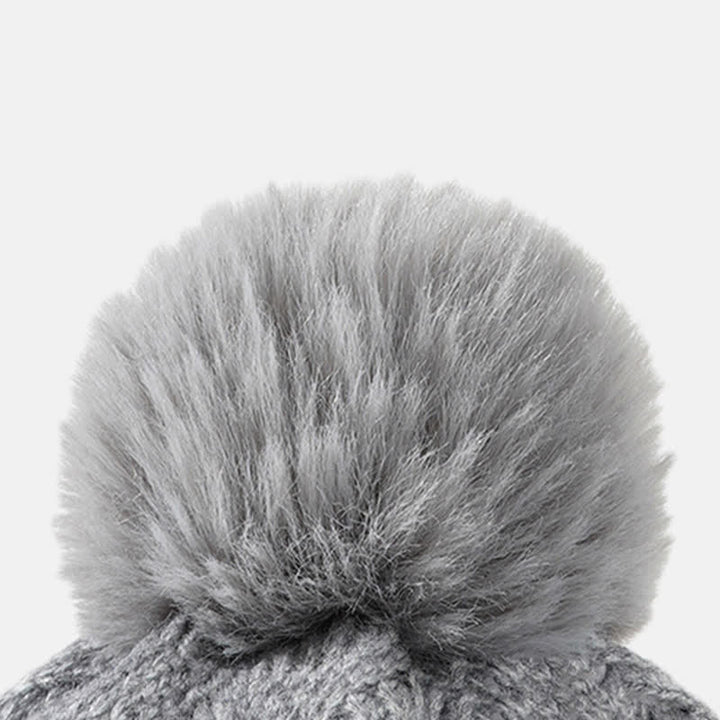 Conjunto de 3 guantes y polainas para el cuello con patrón de tejido - image 4