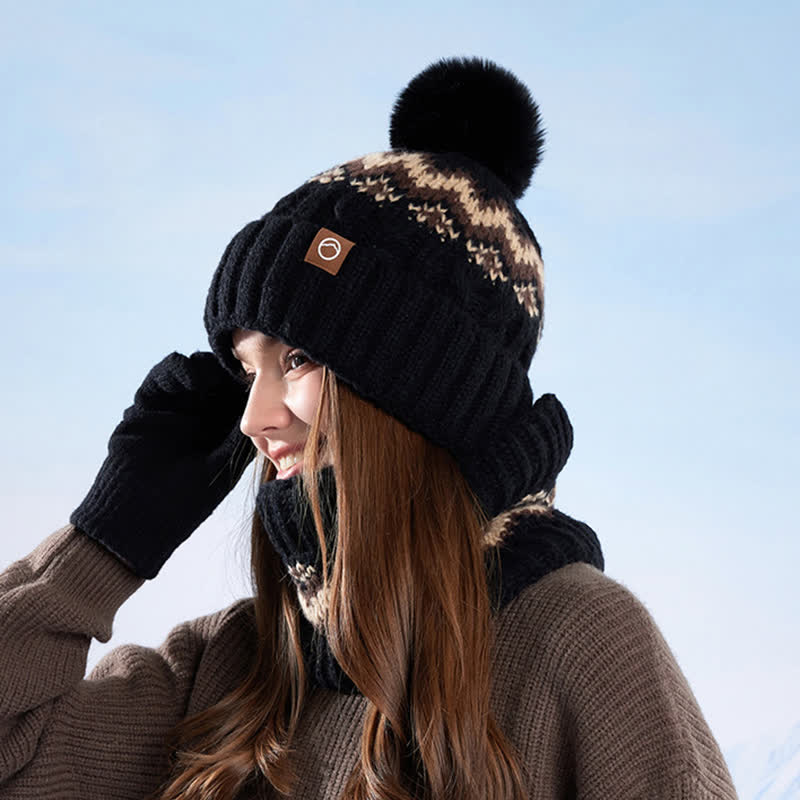 Conjunto de 3 guantes y polainas para el cuello de estilo minimalista - image 15