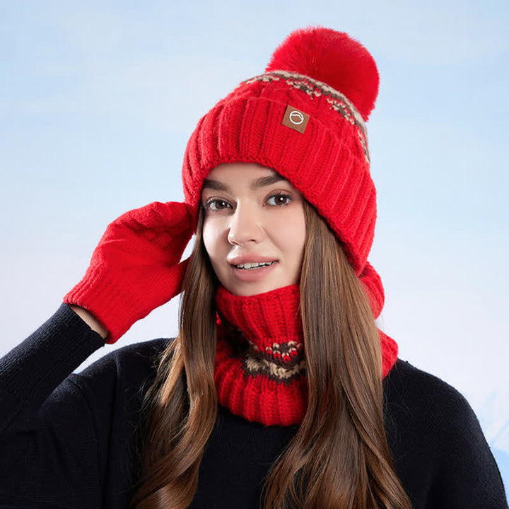 Conjunto de 3 guantes y polainas para el cuello de estilo minimalista - image 11