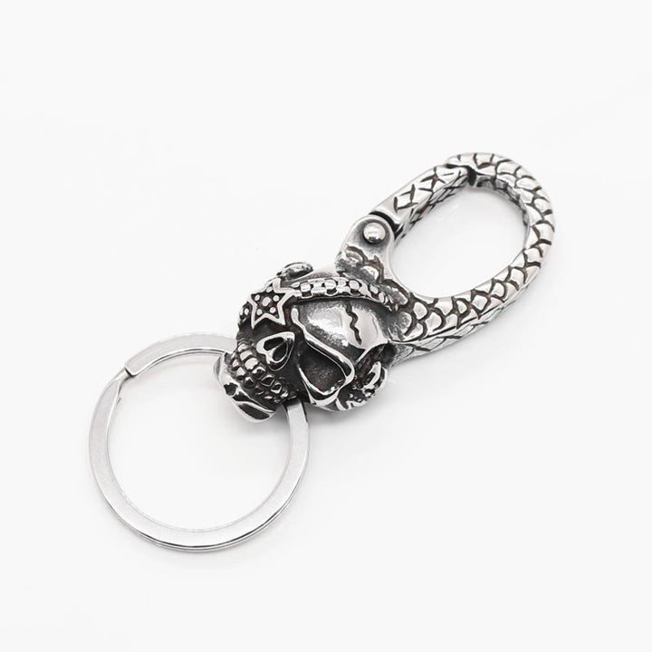 Llavero de metal con diseño de calavera pirata y capitán - image 2