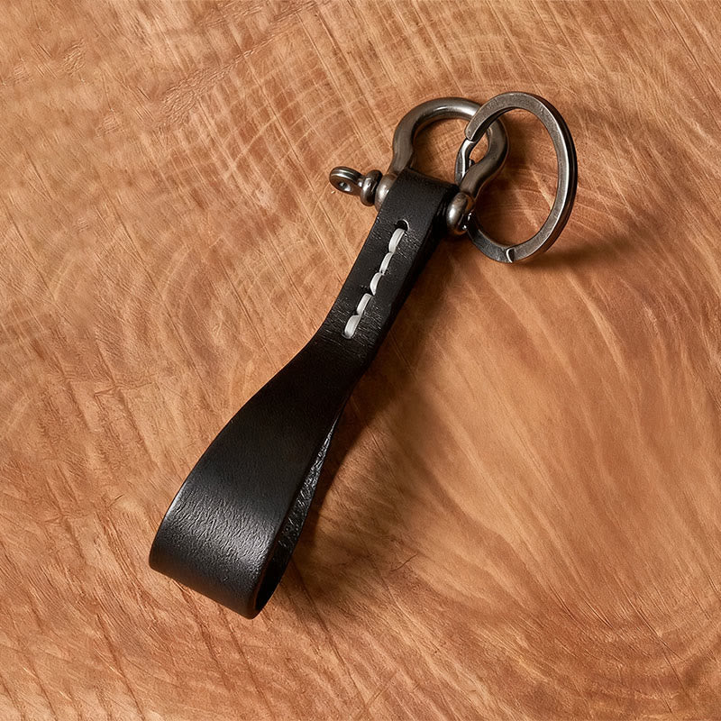 Llavero con hebilla de herradura y colgante con estampado de letras de girasoles occidentales - Negro - Z - image 1