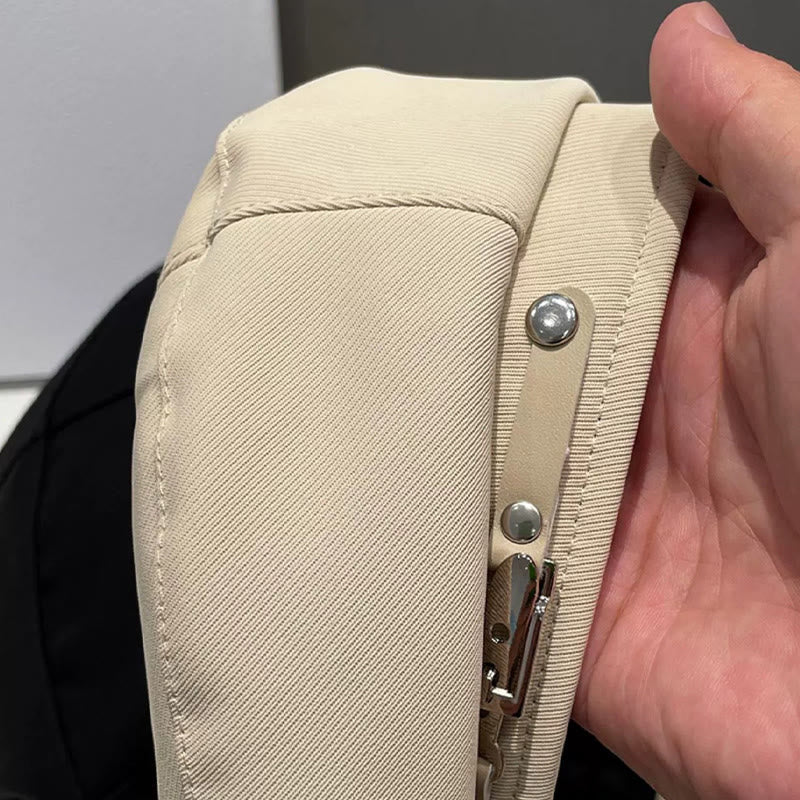 Boina de invierno sencilla con hebilla metálica para mujer - image 4