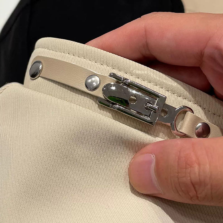 Boina de invierno sencilla con hebilla metálica para mujer - image 3