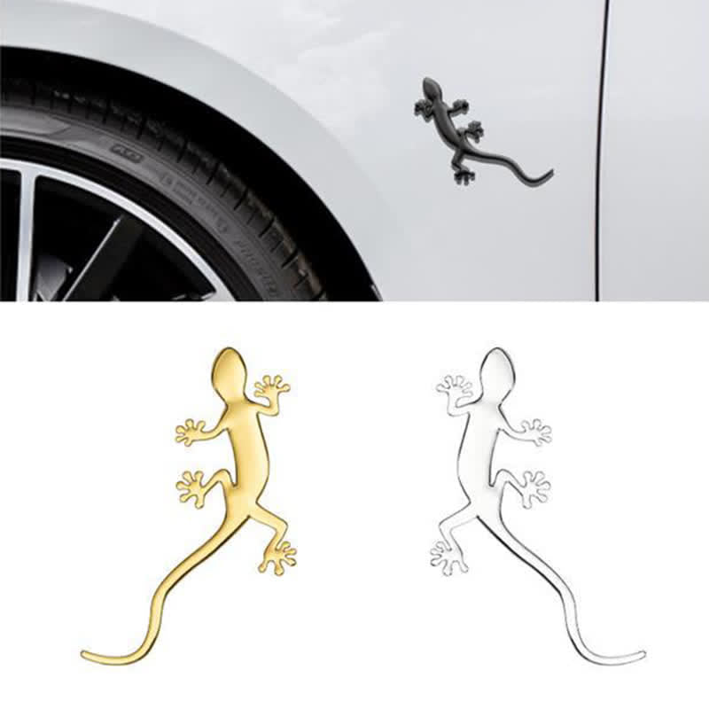 1 par de insignias metálicas para coche con diseño de gecko - image 5