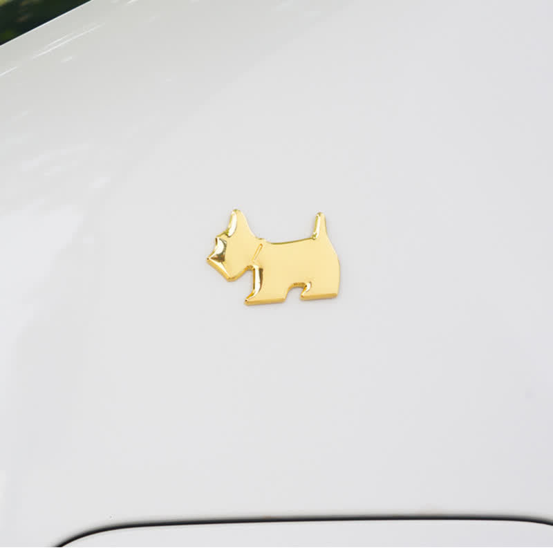 Adhesivo metálico para coche con forma de perro adorable para amantes de las mascotas - image 7