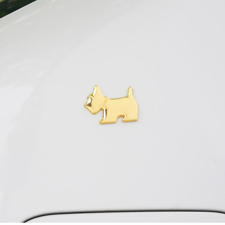 Adhesivo metálico para coche con forma de perro adorable para amantes de las mascotas - image 7