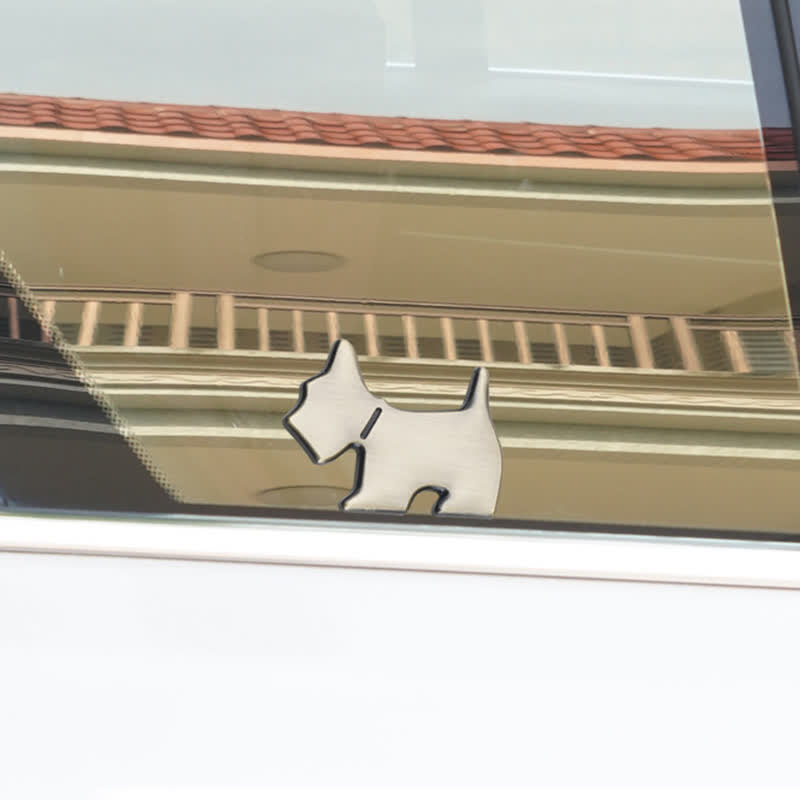 Adhesivo metálico para coche con forma de perro adorable para amantes de las mascotas - image 5
