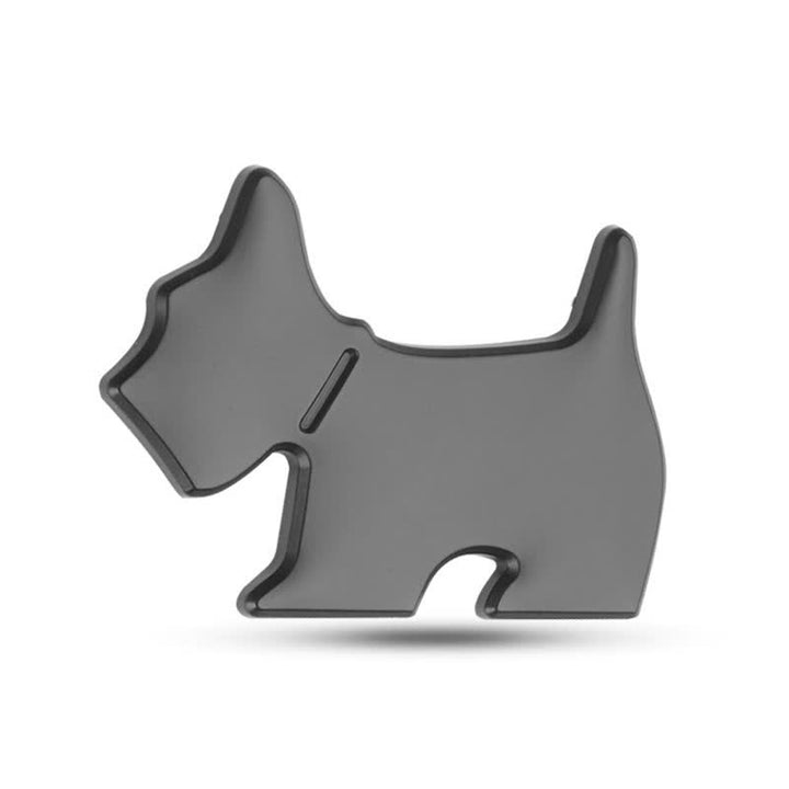 Adhesivo metálico para coche con forma de perro adorable para amantes de las mascotas - Negro - image 8