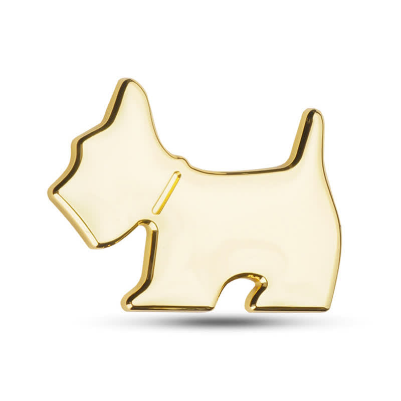 Adhesivo metálico para coche con forma de perro adorable para amantes de las mascotas - Oro - image 6