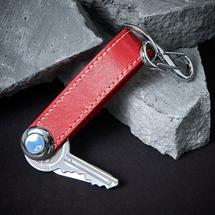 Organizador de llaves de cuero antirrobo portátil de gran capacidad - image 4