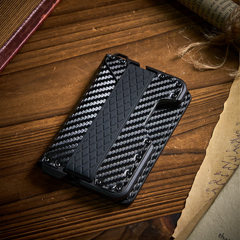 Cartera táctica plegable de fibra de carbono con función de protección RFID - image 0